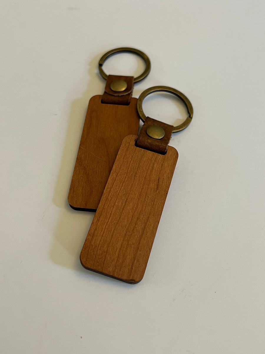 Blank wood keychains 2025