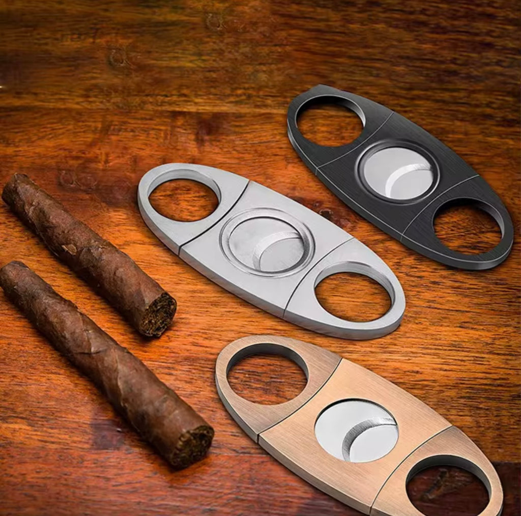 Stainless Steel Double Cut Blade Cigar Cutters