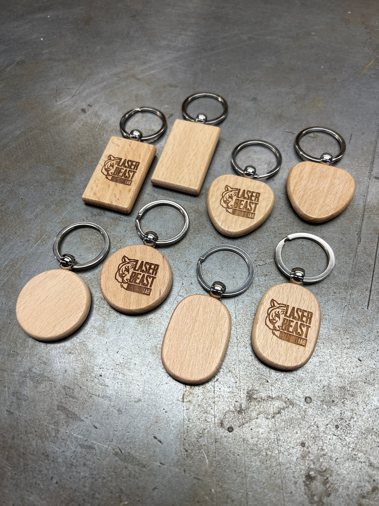 Blank Wood Keychains