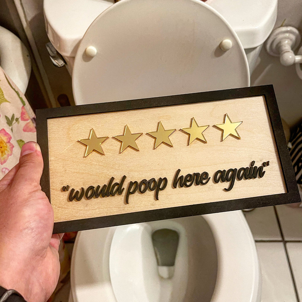 SVG File: Would Poop Here Again