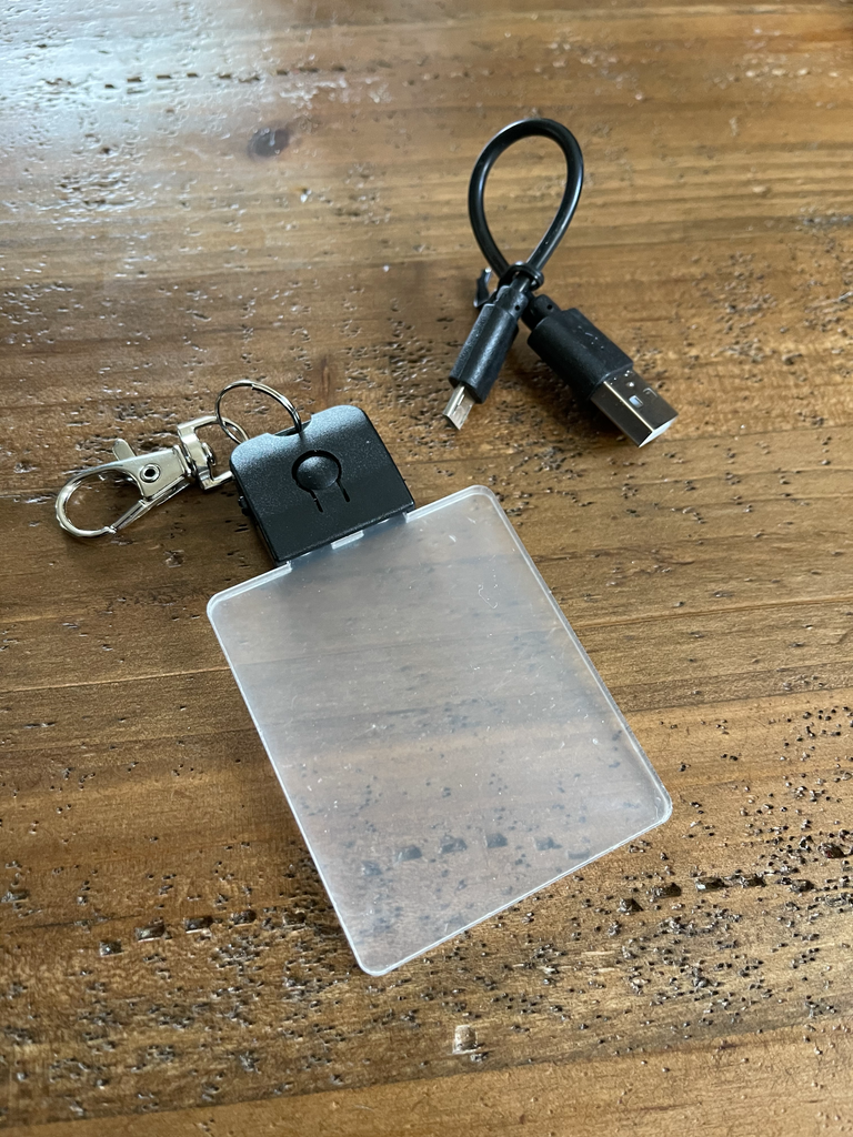 7RGB LED Keychain with Blank 4mm Cast Acrylic