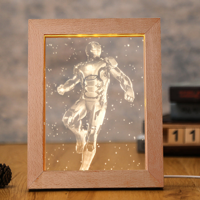 LED Beech Wood Picture Frame