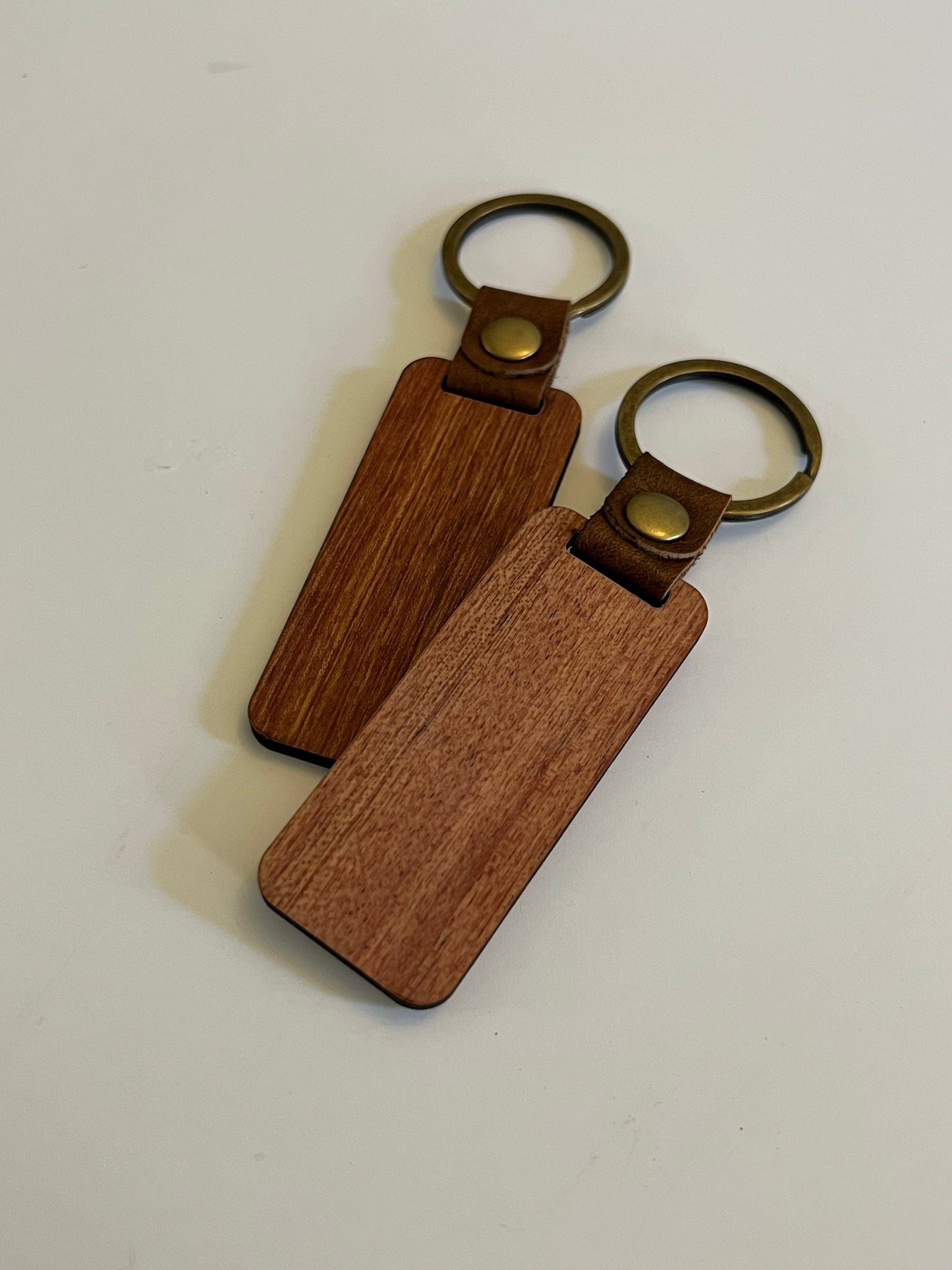 Blank wooden keychains with hardware LaserBeast Lab