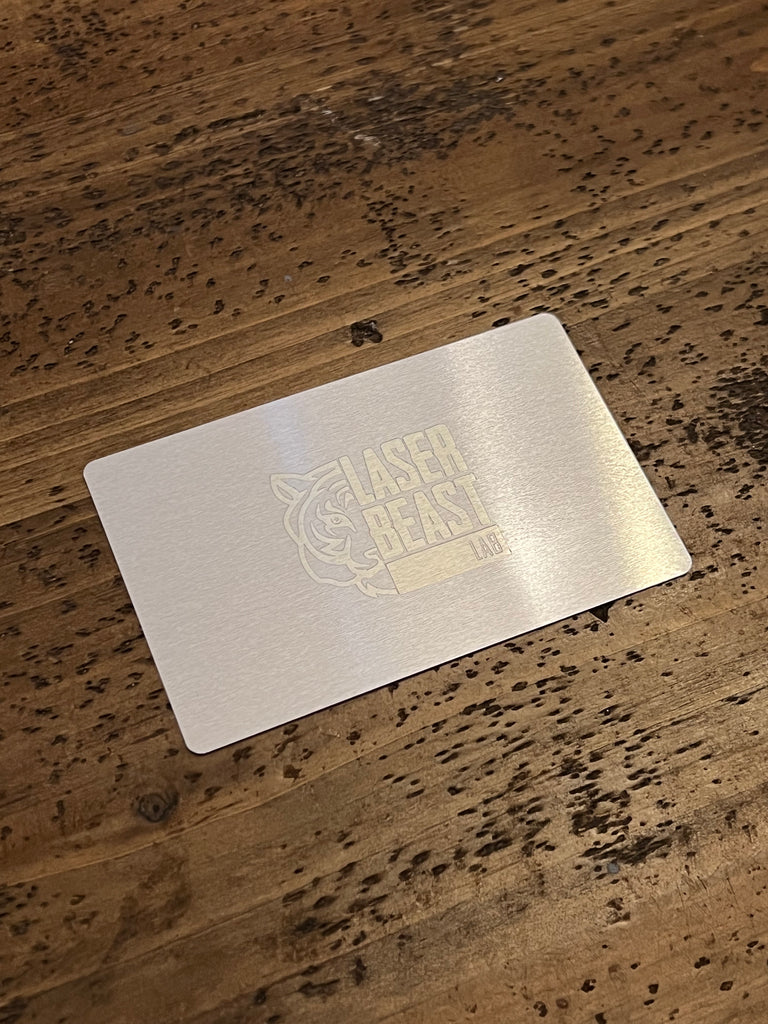 Metal business cards – LaserBeast Lab